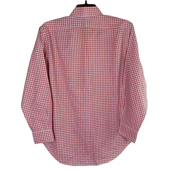 Polo Ralph Lauren Regent Shirt Men's 15.5 Orange Plaid Classic Fit Button Down - Picture 4 of 12